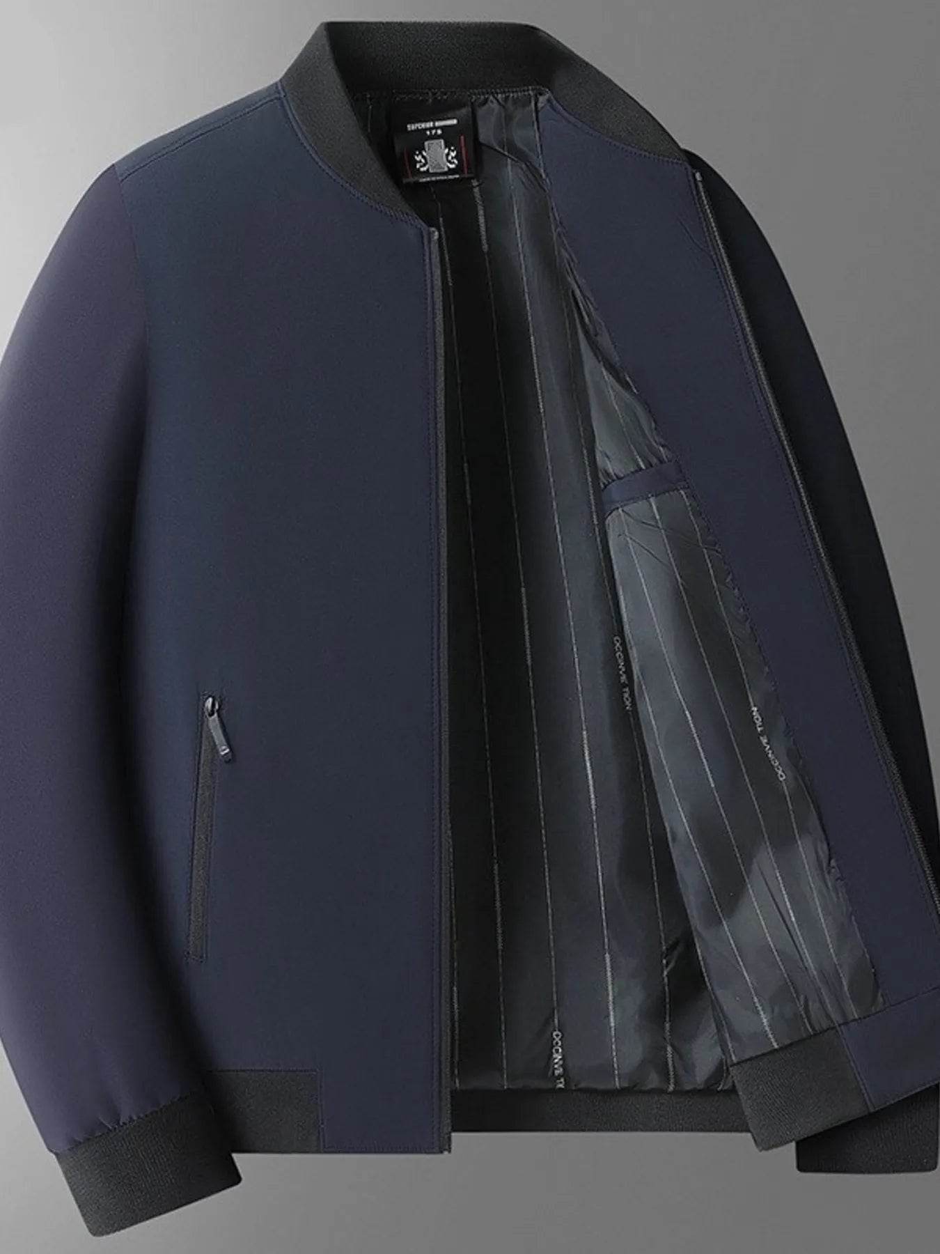 Men's Plus Size Zip Up Long Sleeve Jacket - Ultim8 Designs 4 U