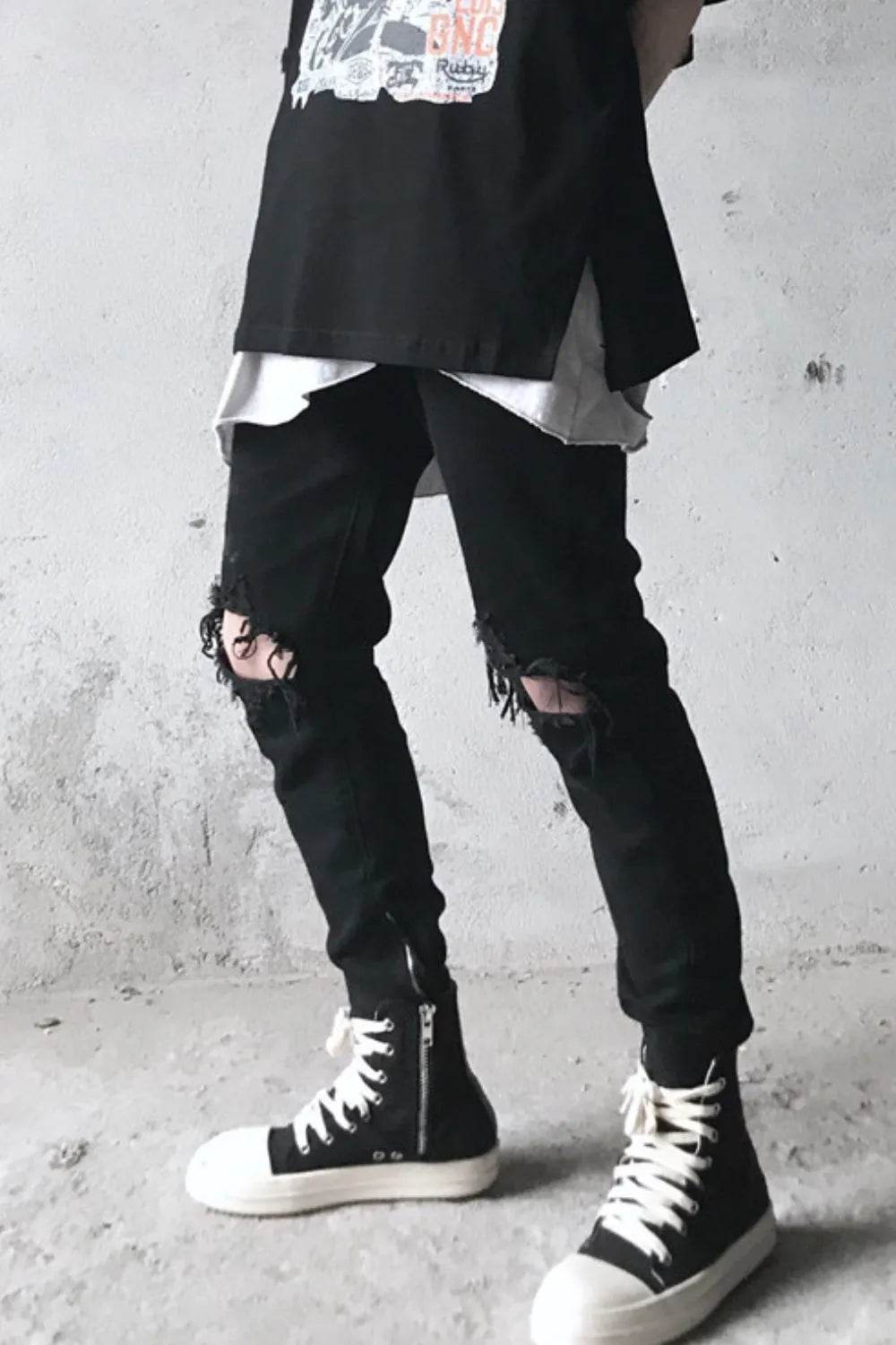 Men's Distressed Skinny Jeans - Ultim8 Designs 4 U