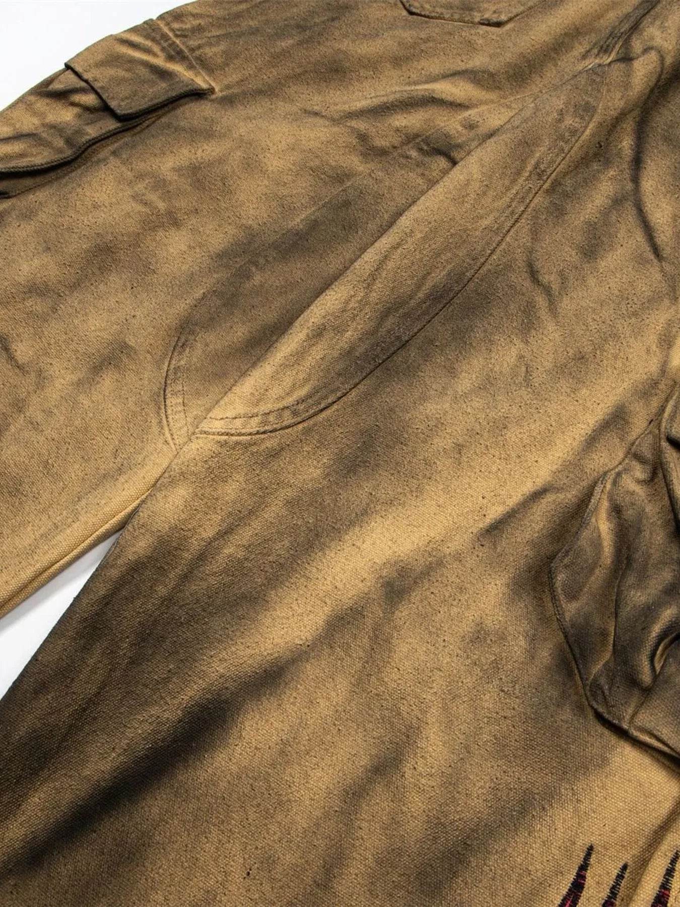 Men's Cargo Wide Leg Denim Jeans - Ultim8 Designs 4 U