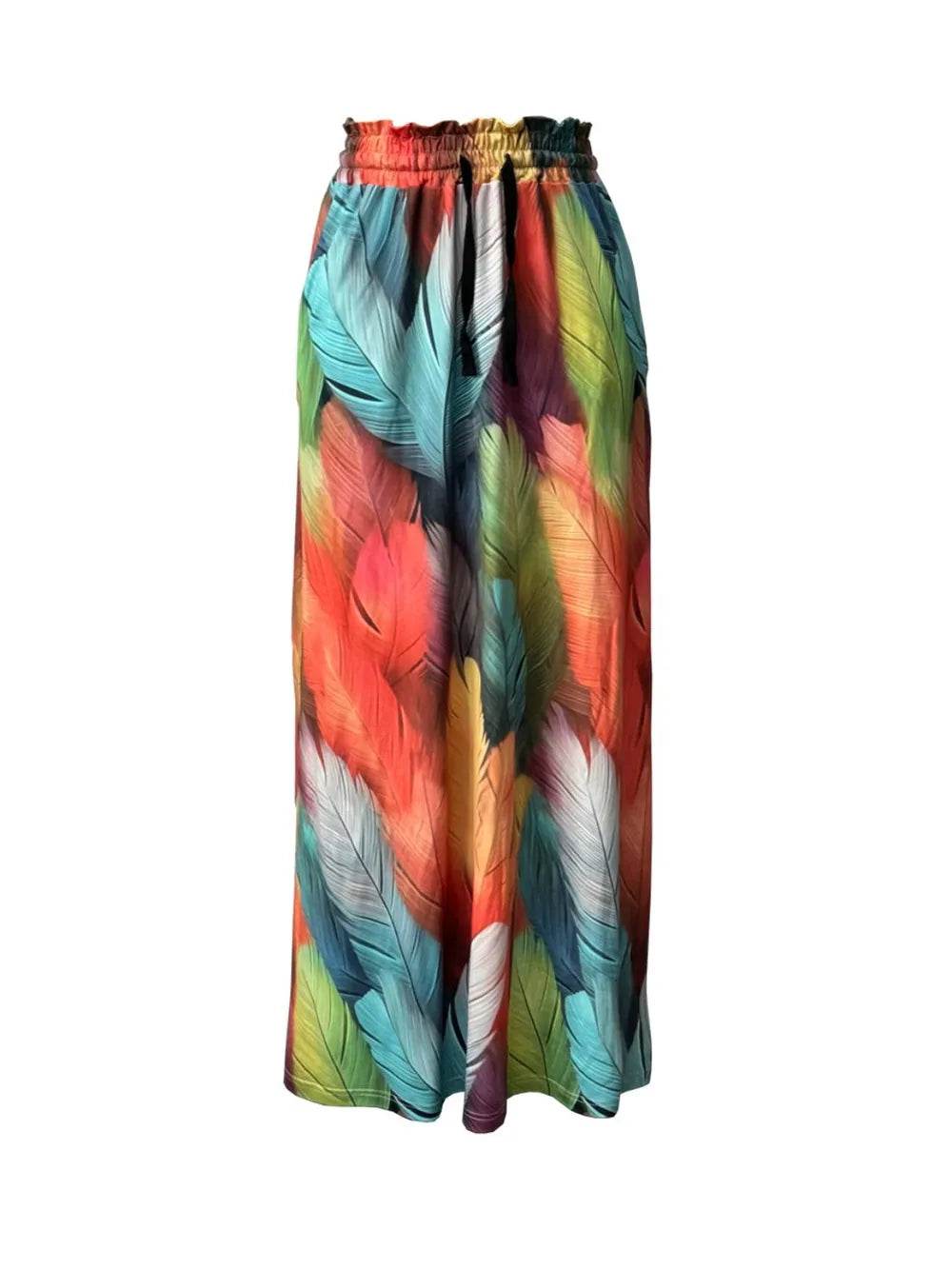Printed Maxi Skirt with Pockets - Ultim8 Designs 4 U
