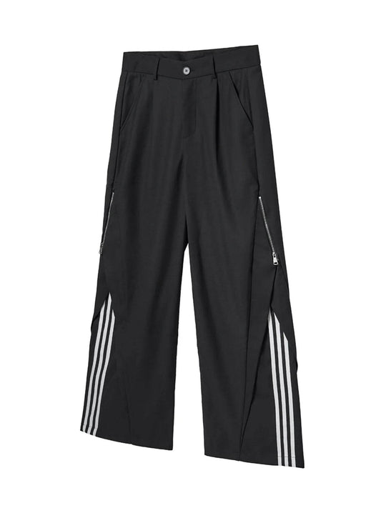 Men's Contrast Striped Wide Leg Pants - Ultim8 Designs 4 U