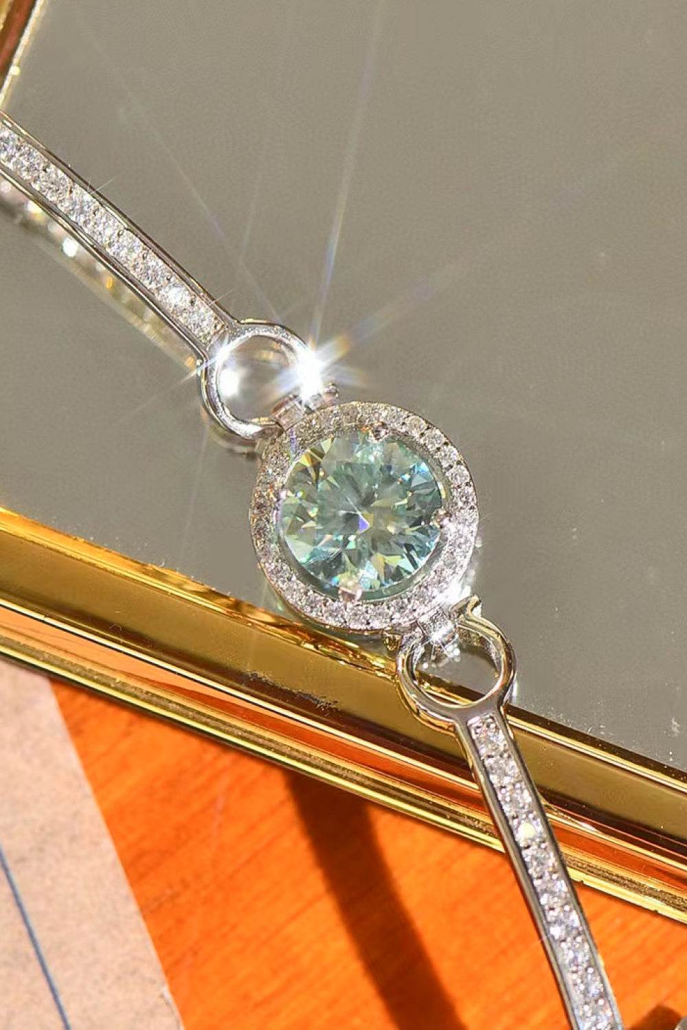 2 Carat Moissanite Platinum-Plated Bracelet - Ultim8 Designs 4 U