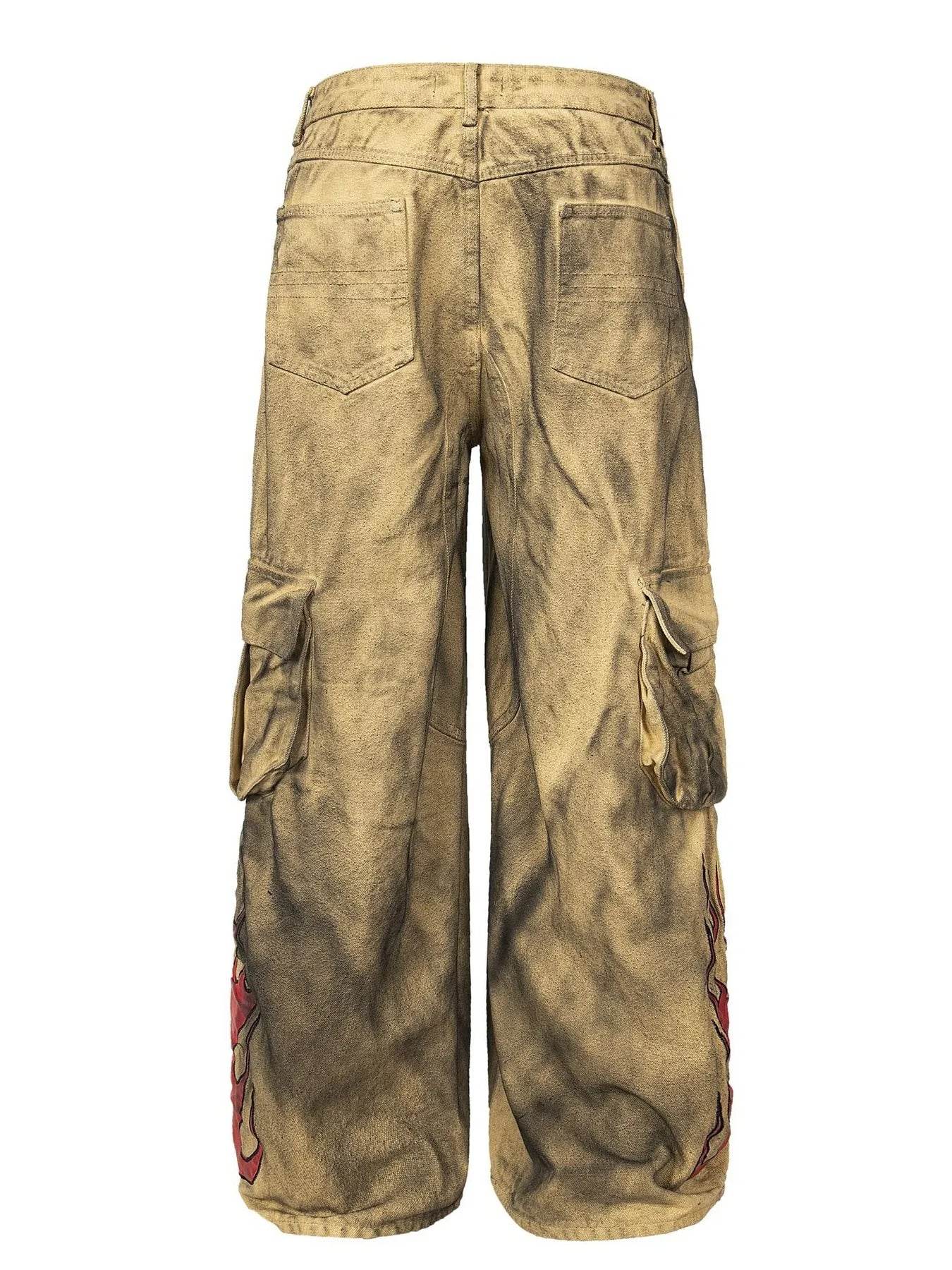 Men's Cargo Wide Leg Denim Jeans - Ultim8 Designs 4 U