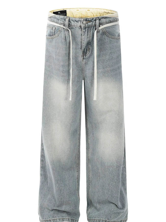 Men's Wash Wide Leg Jeans - Ultim8 Designs 4 U