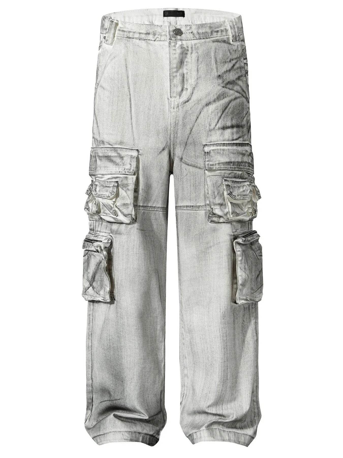 Men's Wide Leg Cargo Jeans - Ultim8 Designs 4 U