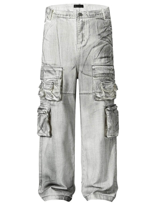 Men's Wide Leg Cargo Jeans - Ultim8 Designs 4 U
