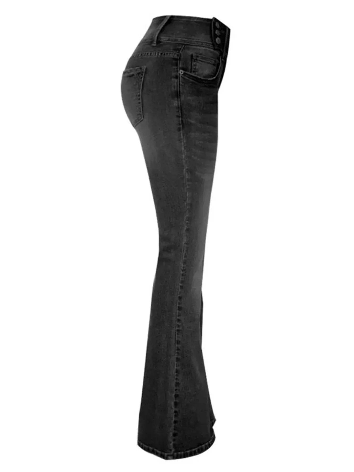 Full Size Vintage Wash Flare Jeans Plus Size - Ultim8 Designs 4 U