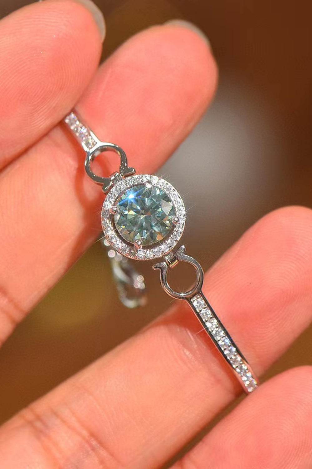2 Carat Moissanite Platinum-Plated Bracelet - Ultim8 Designs 4 U