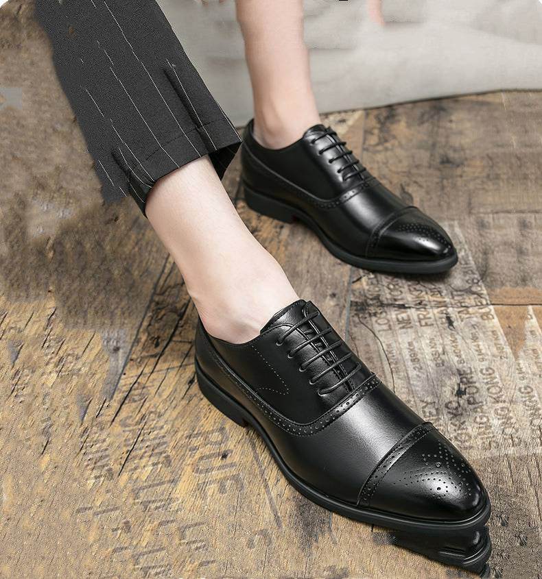 Pointed Leather Shoes - Ultim8 Designs 4 U