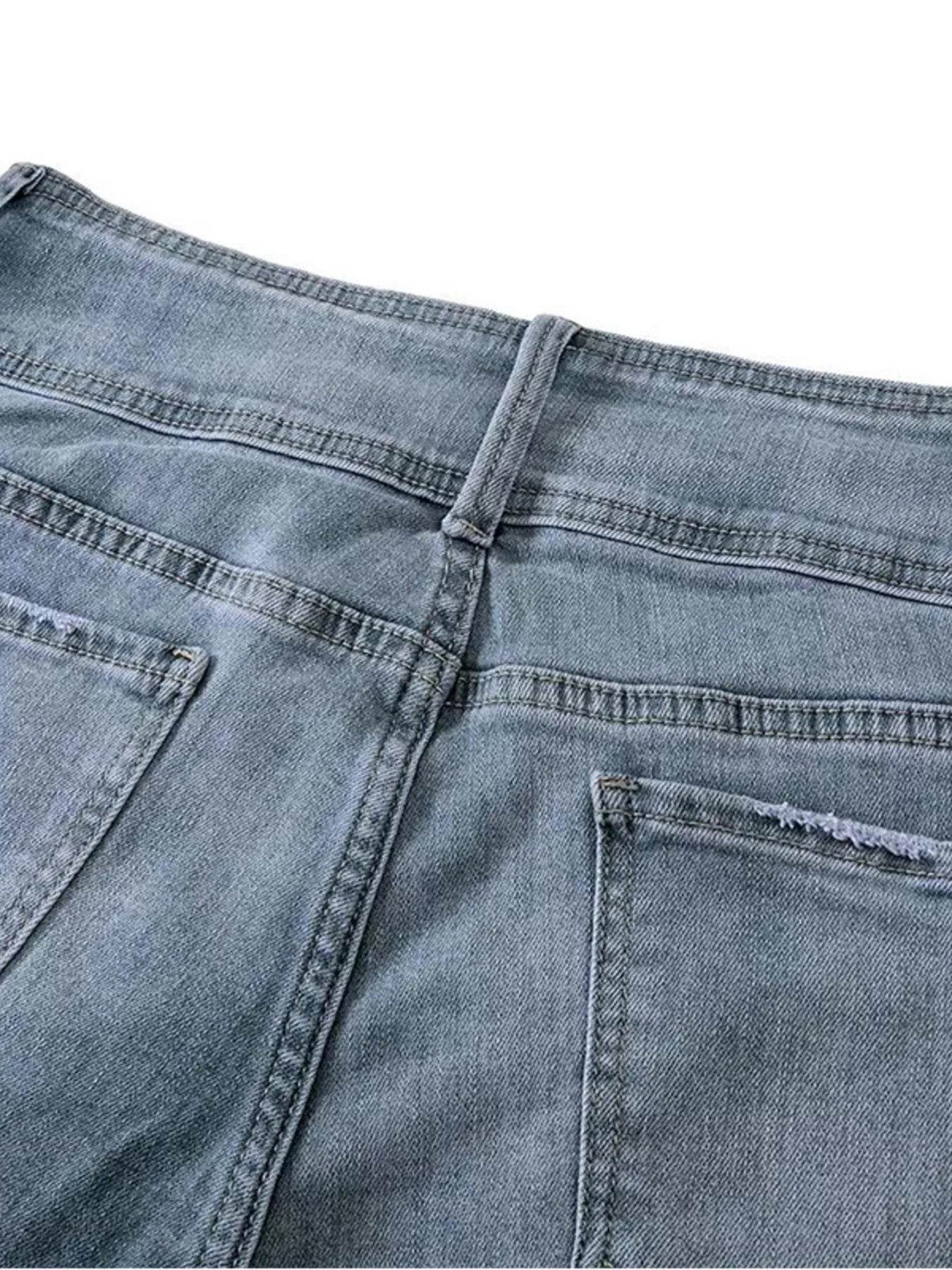 Full Size Vintage Wash Flare Jeans Plus Size - Ultim8 Designs 4 U