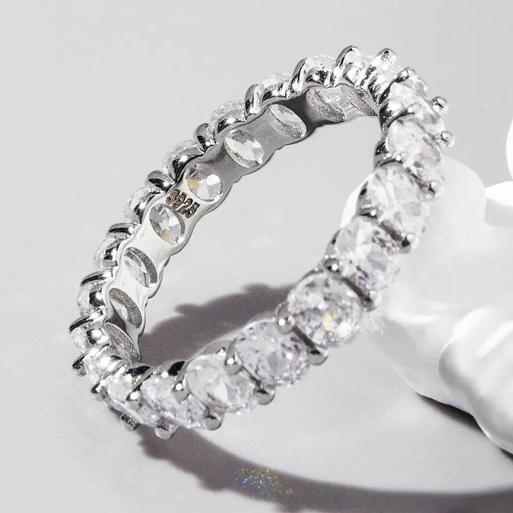 Inlaid Zircon 925 Sterling Silver Ring - Ultim8 Designs 4 U