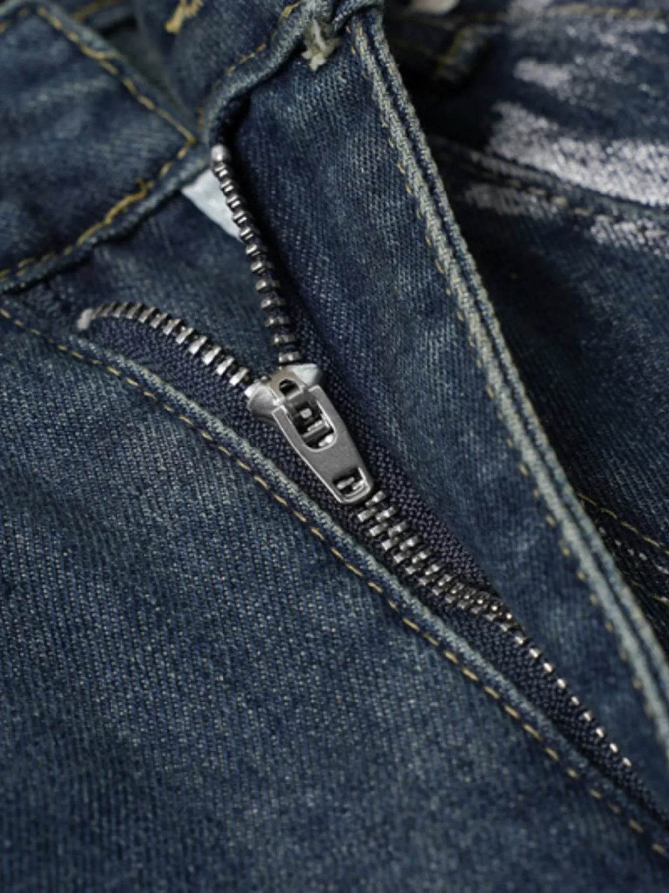 Men's Wash Wide Leg Jeans - Ultim8 Designs 4 U