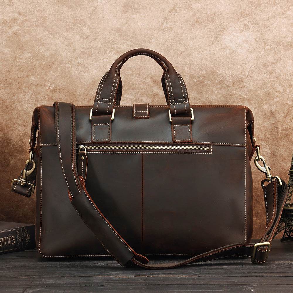 New Genuine Leather Business Bag Handbag - Ultim8 Designs 4 U