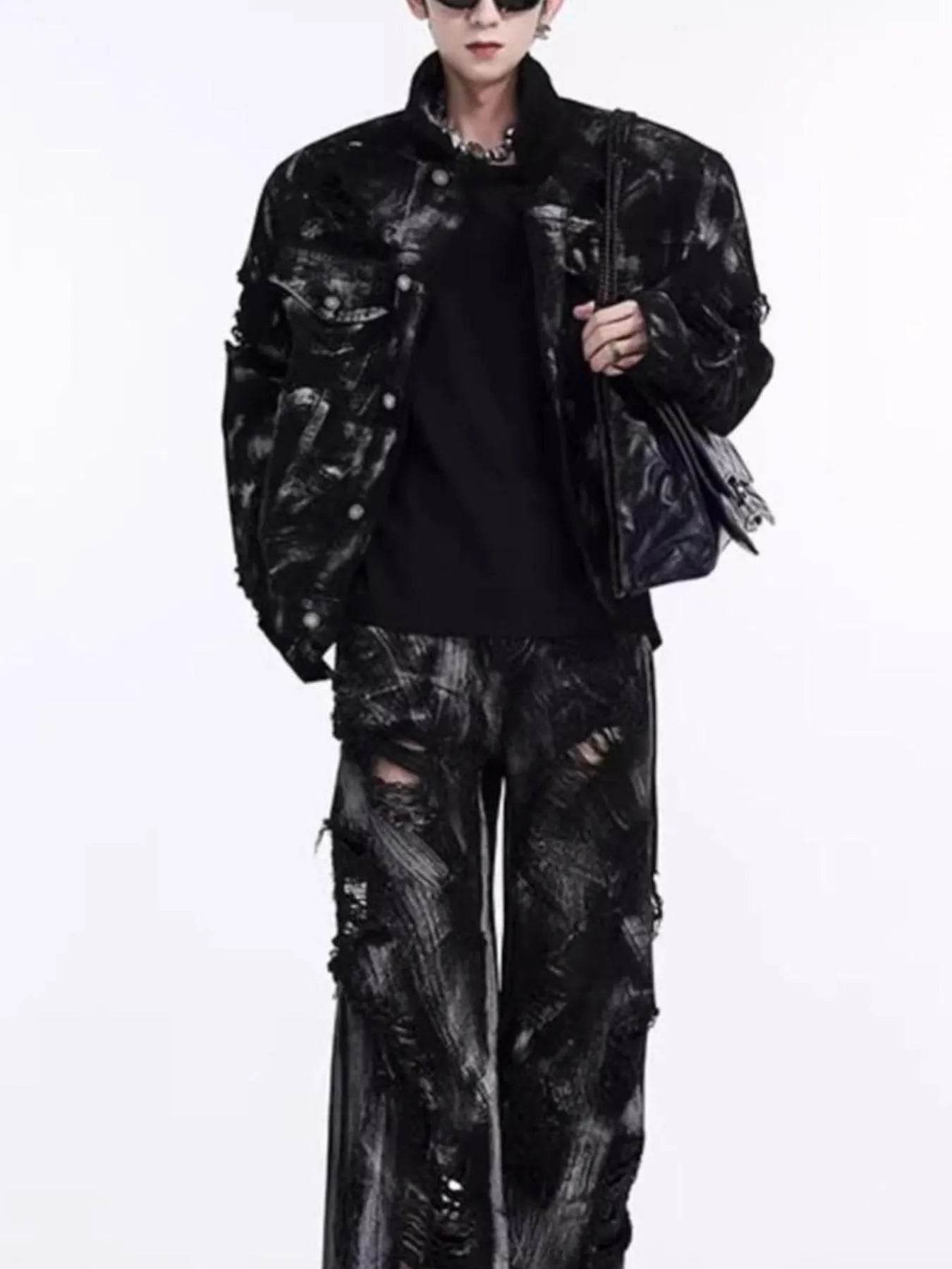 Men's Button Up Long Sleeve Denim Jacket - Plus Size - Ultim8 Designs 4 U