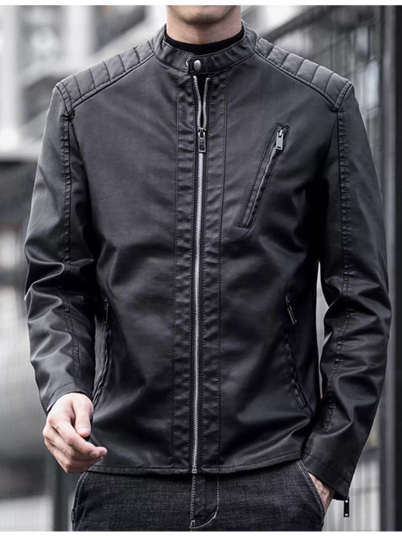 Men's Plus Size Zip Up Long Sleeve Jacket - Ultim8 Designs 4 U