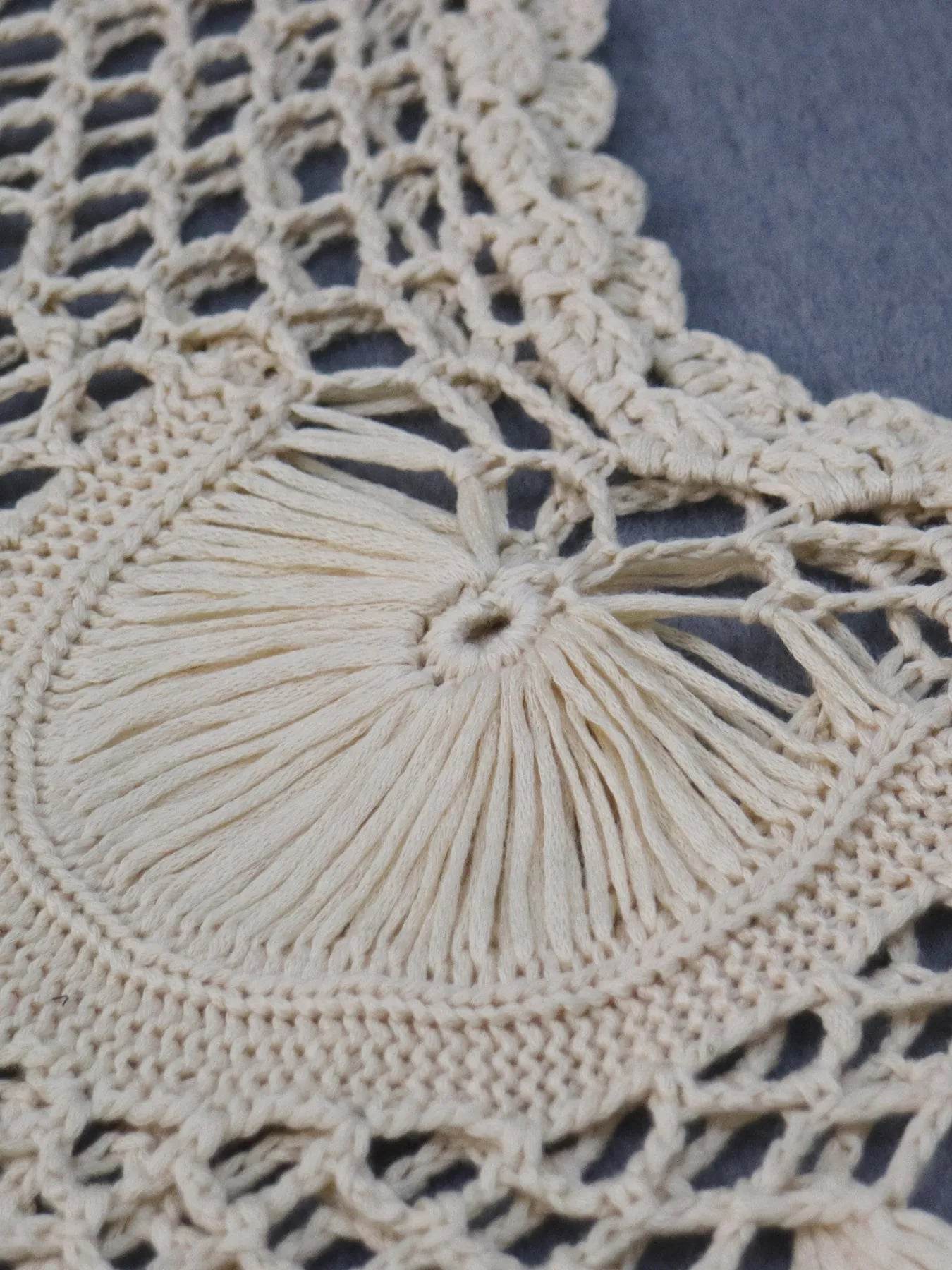 Crochet Fringe Beach Cover Up - Ultim8 Designs 4 U