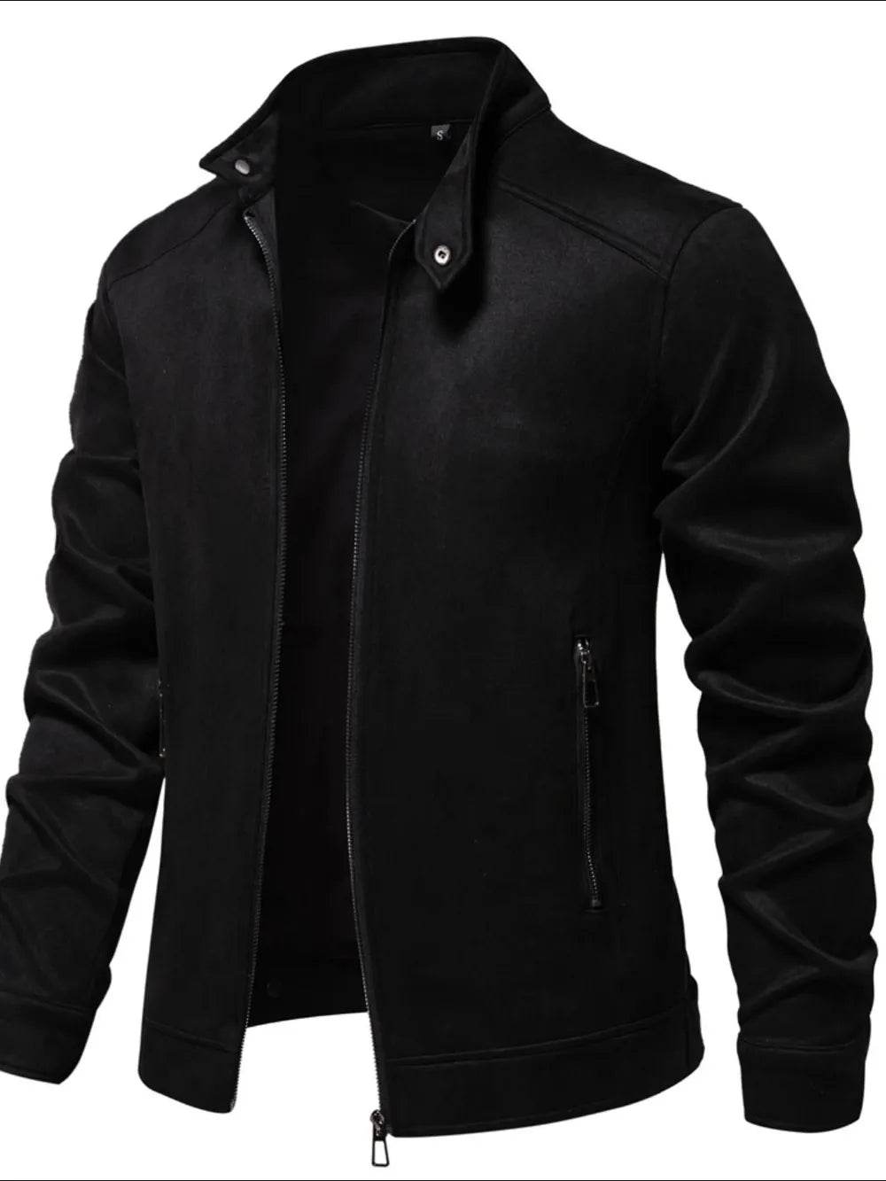 Men's Zip Up Long Sleeve Biker Jacket - Ultim8 Designs 4 U
