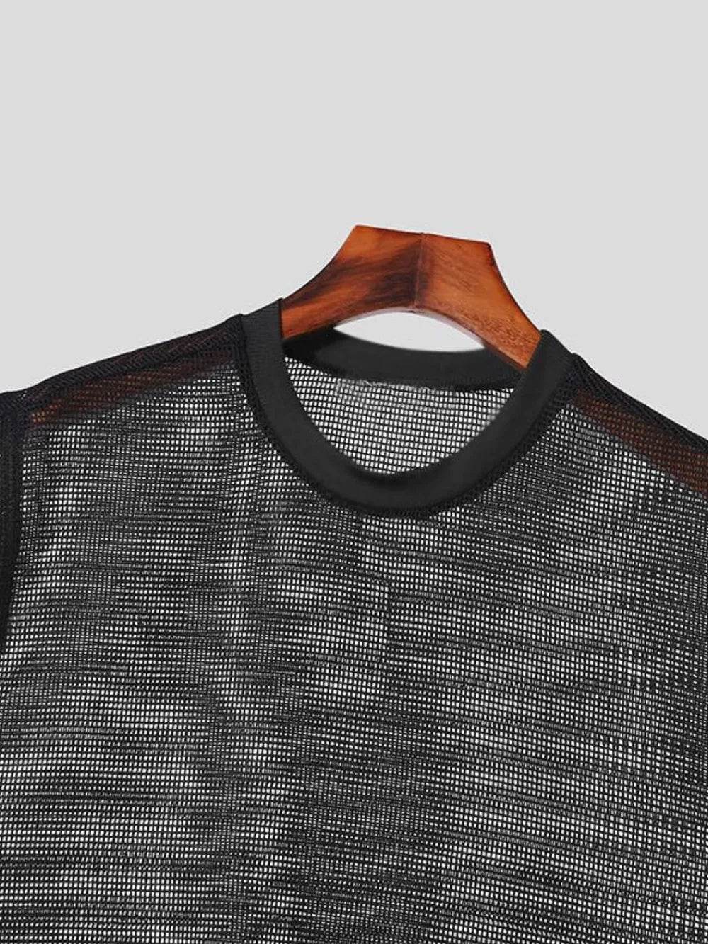 Men's Full Size Openwork Round Neck Tank Plus Size - Ultim8 Designs 4 U