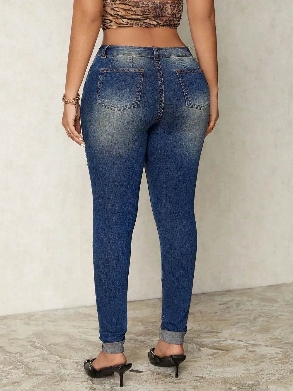 Distressed Skinny Jeans - Ultim8 Designs 4 U