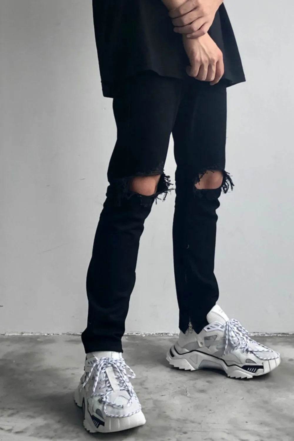 Men's Distressed Skinny Jeans - Ultim8 Designs 4 U