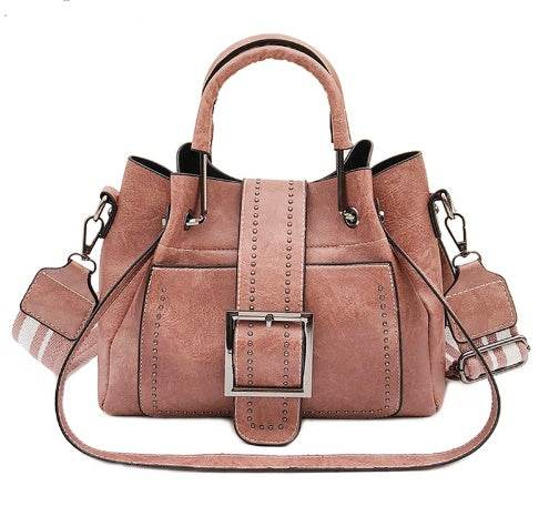 Double Leather Bucket Bag Handbag - Ultim8 Designs 4 U