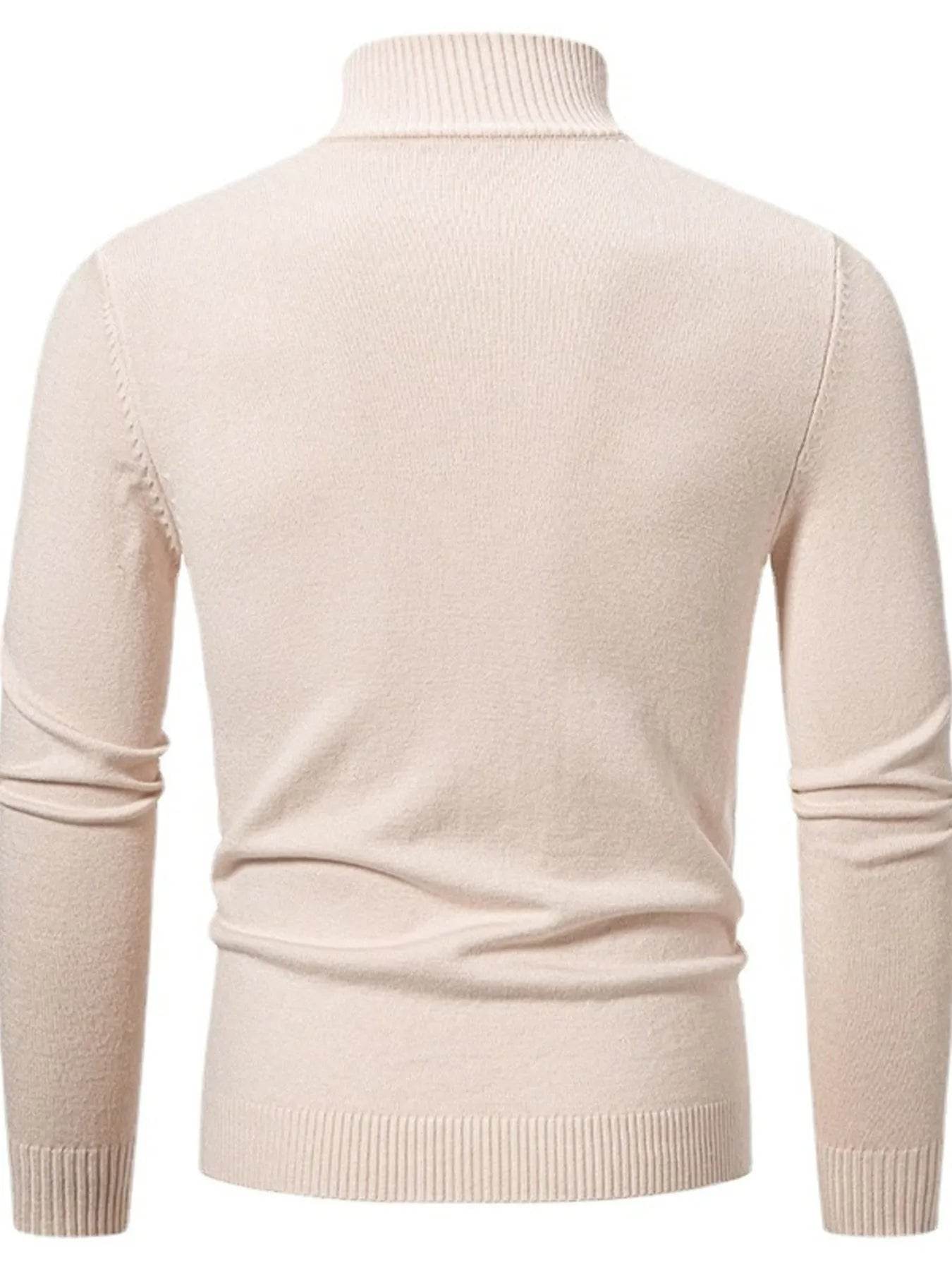 Men's Plus Size Quarter Zip Long Sleeve Sweater - Ultim8 Designs 4 U