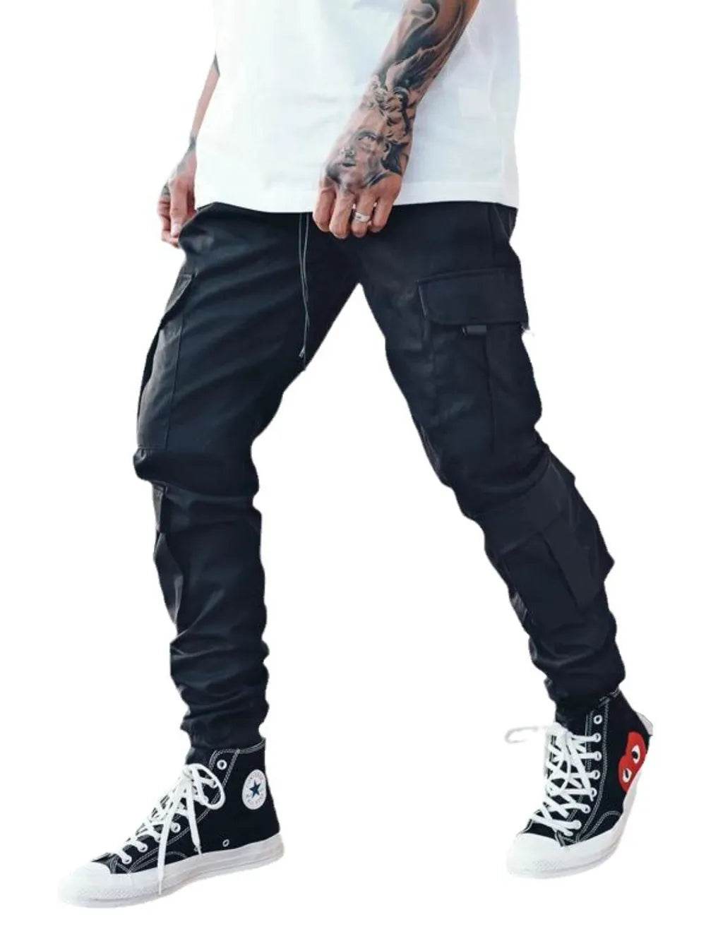 Men's Drawstring Pants with Cargo Pockets - Ultim8 Designs 4 U