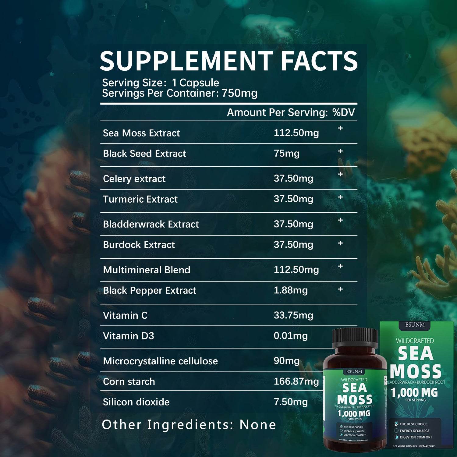 Seaweed Compound Vitamin Capsules - Ultim8 Designs 4 U