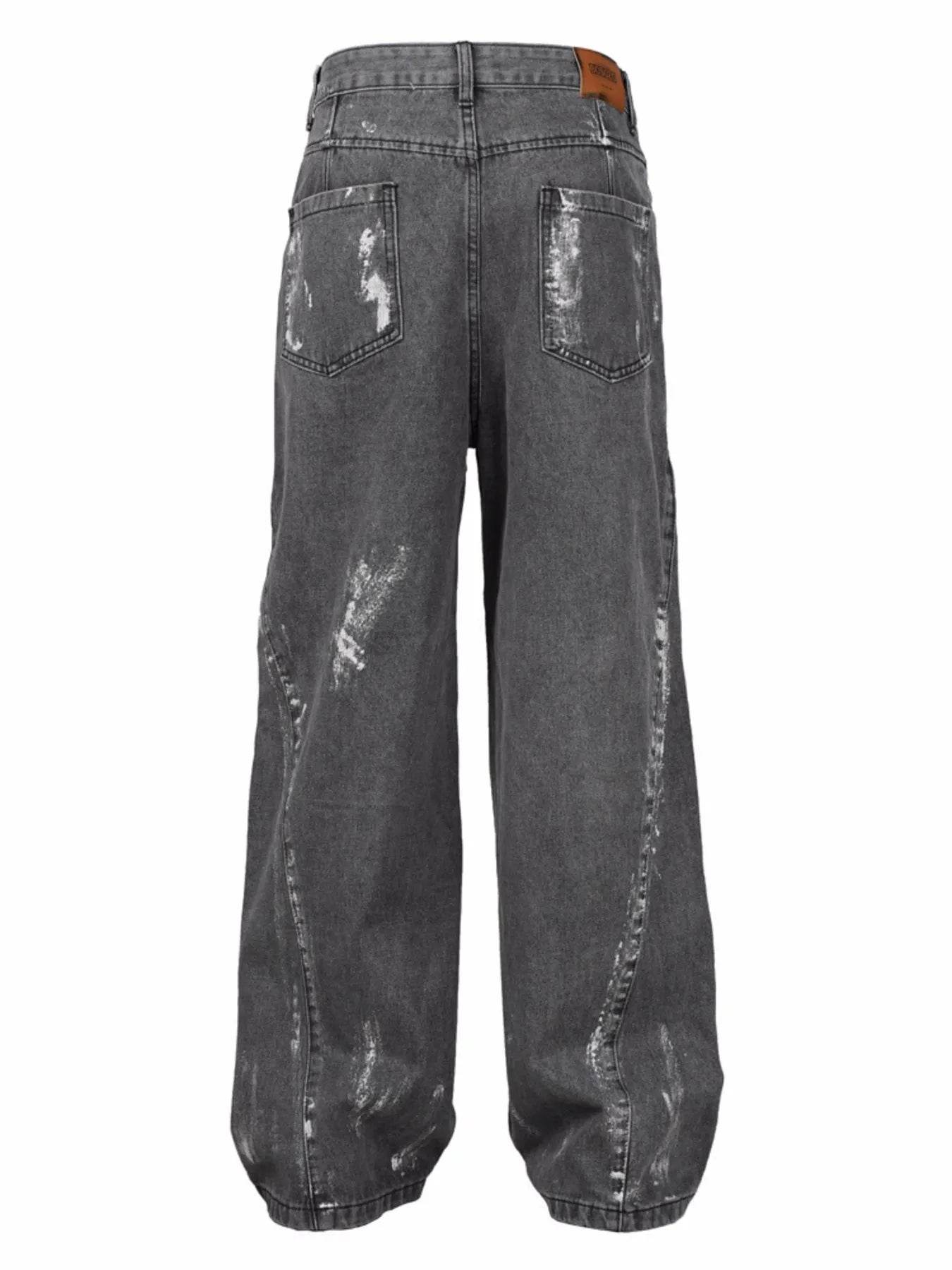 Men's Wash Wide Leg Jeans - Ultim8 Designs 4 U