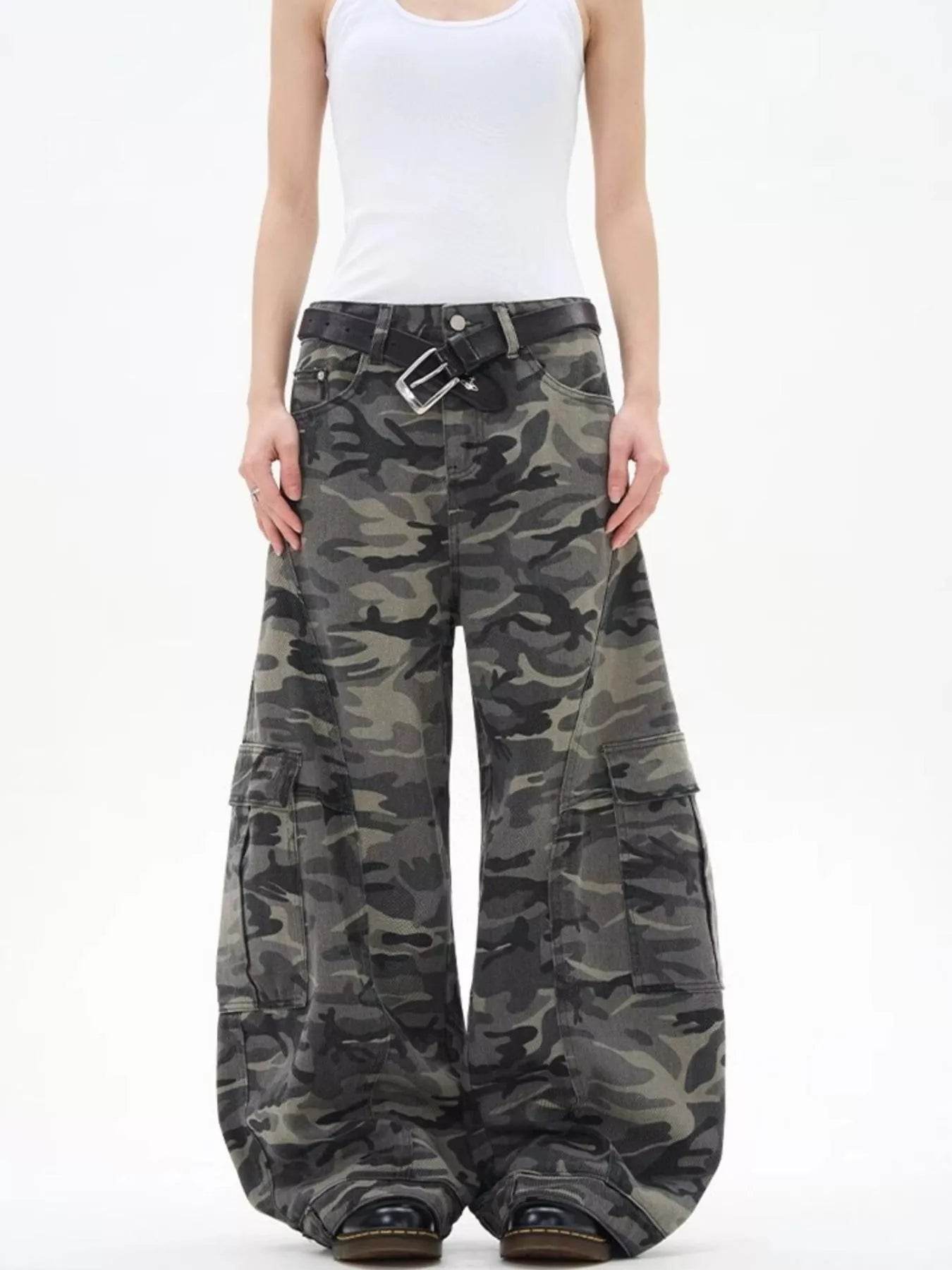 Men's Camouflage Wide Leg Pants - Ultim8 Designs 4 U