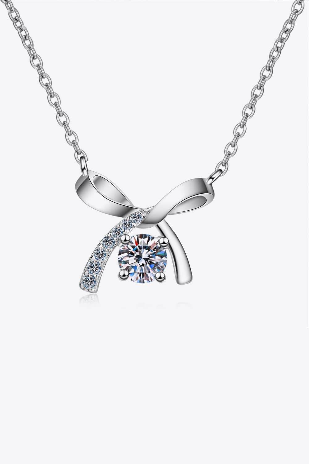 Moissanite 925 Sterling Silver Necklace - Ultim8 Designs 4 U