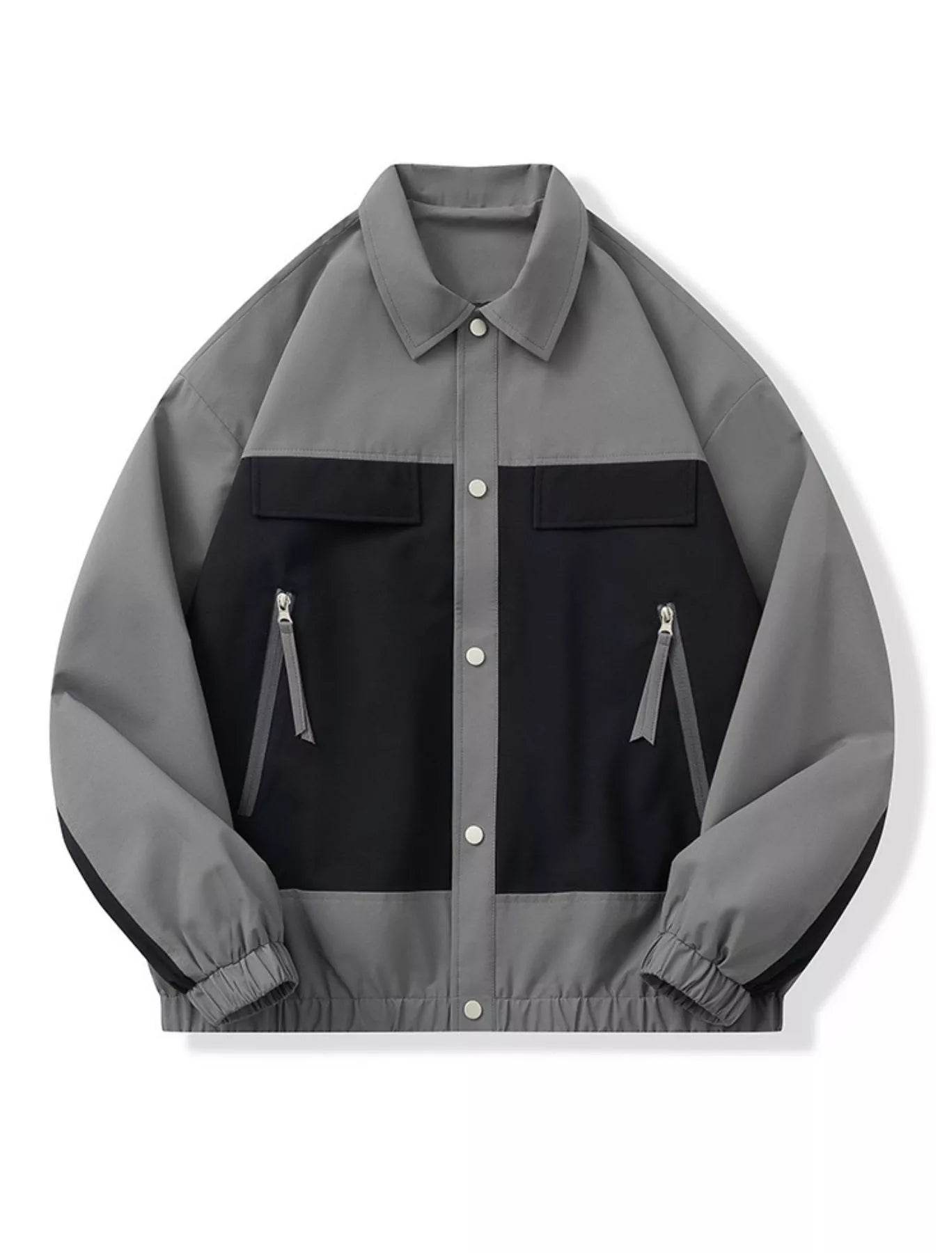 Men's Full Size Snap Down Long Sleeve Jacket Plus Size - Ultim8 Designs 4 U