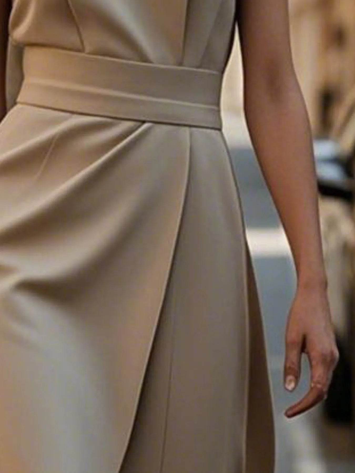 Round Neck Sleeveless Midi Sheath Dress - Ultim8 Designs 4 U