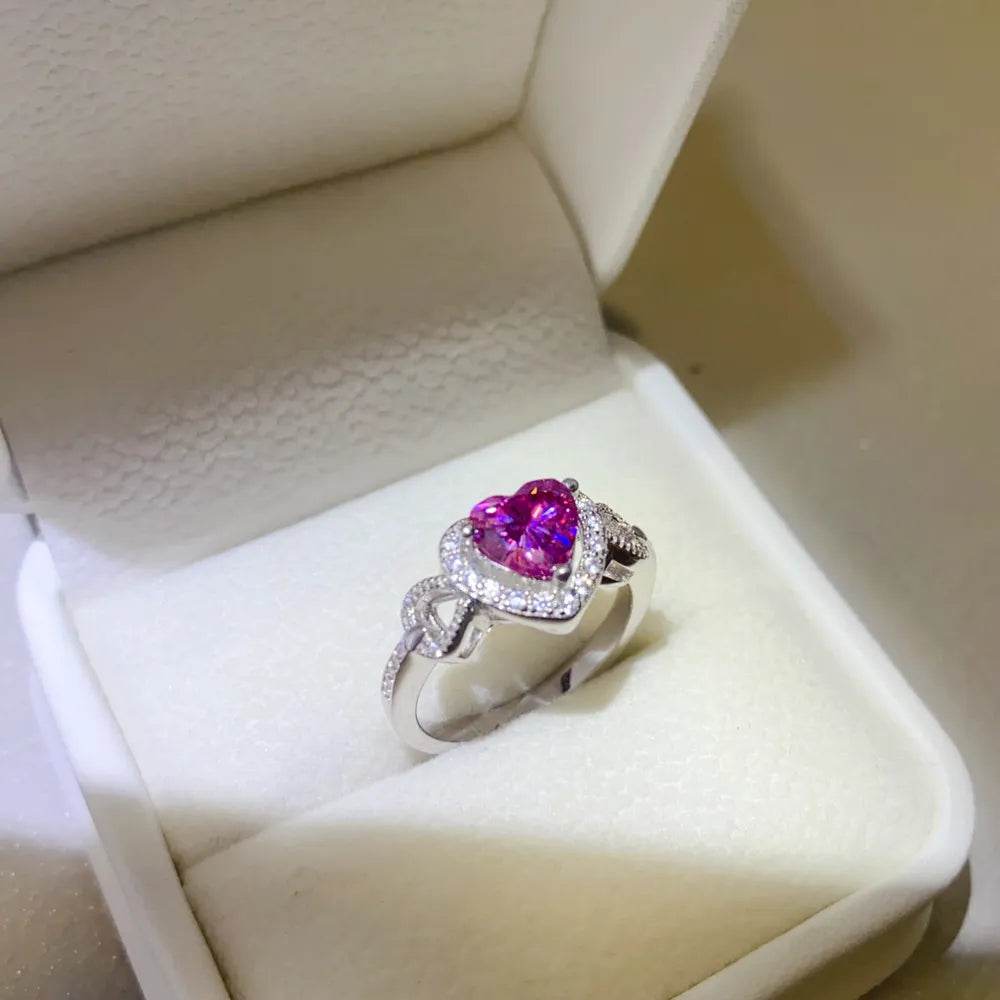 1 Carat Moissanite 925 Sterling Silver Ring - Ultim8 Designs 4 U