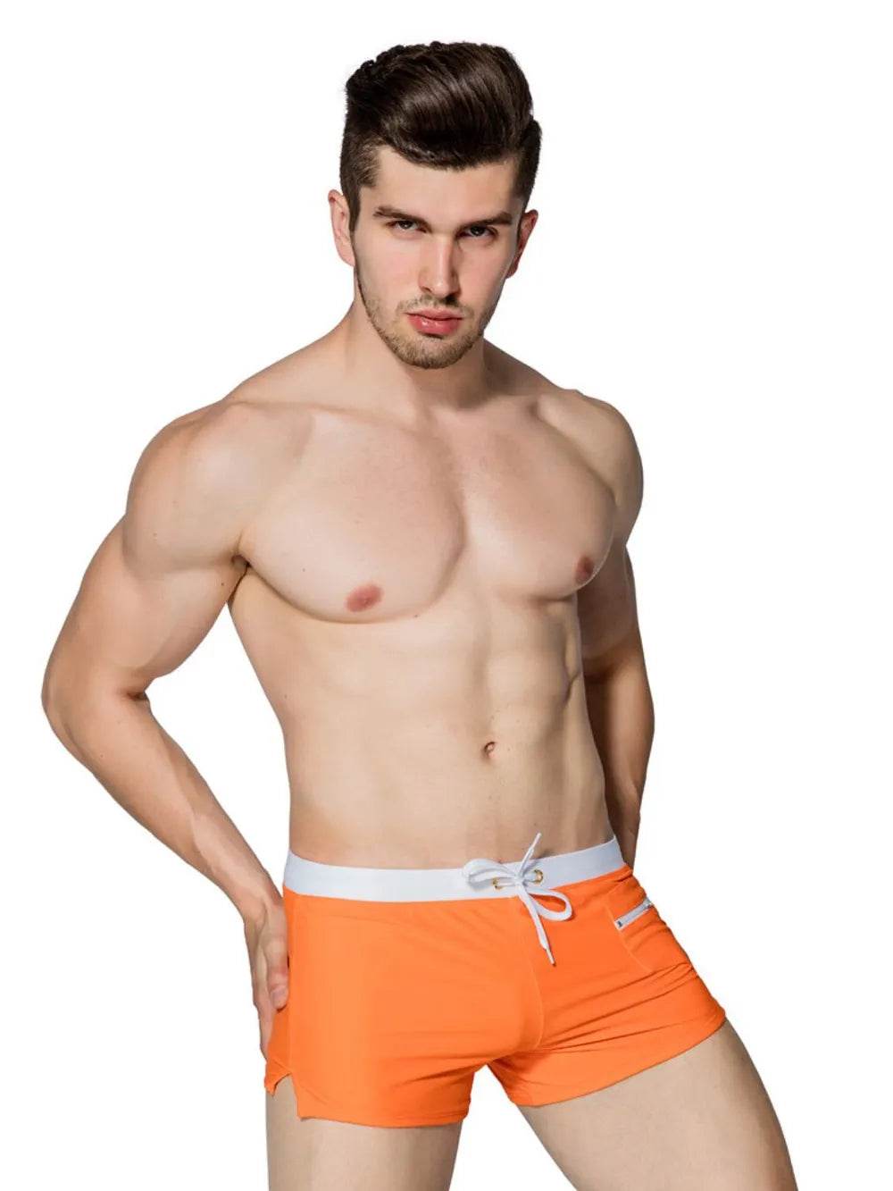 Men's Drawstring Contrast Swim Shorts - Ultim8 Designs 4 U