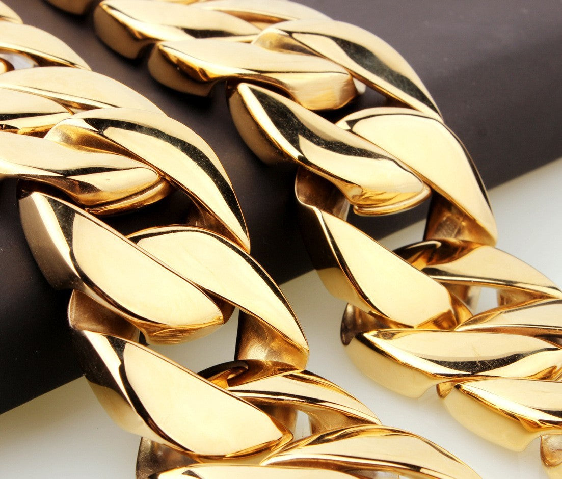 Jewelry - Necklaces - Men's Titanium Steel Vacuum Plating Casting