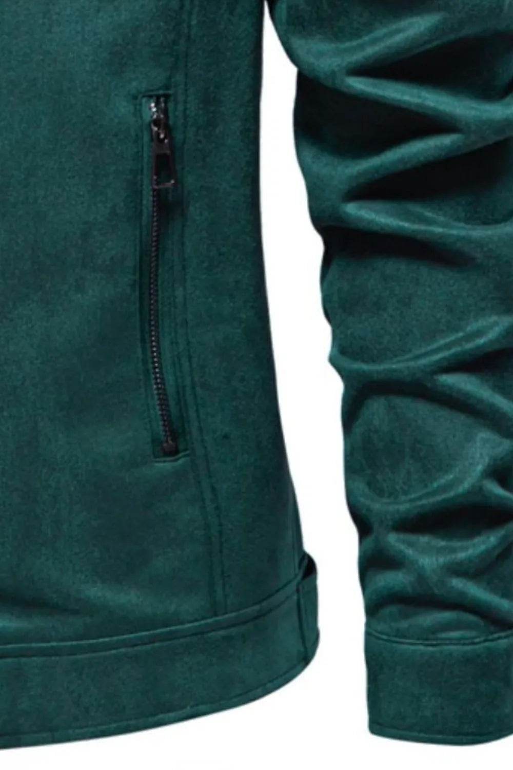 Men's Zip Up Long Sleeve Biker Jacket - Ultim8 Designs 4 U