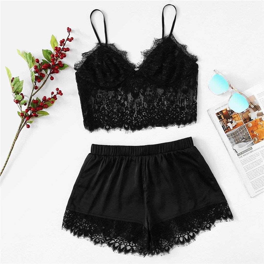Sexy lingerie sexy women's split lace lingerie sexy suit - Ultim8 Designs 4 U