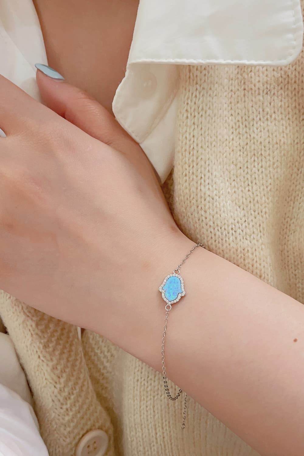 Opal 925 Sterling Silver Bracelet - Ultim8 Designs 4 U