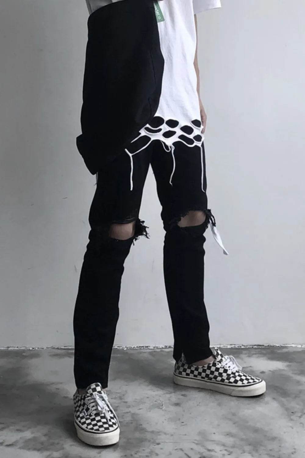Men's Distressed Skinny Jeans - Ultim8 Designs 4 U