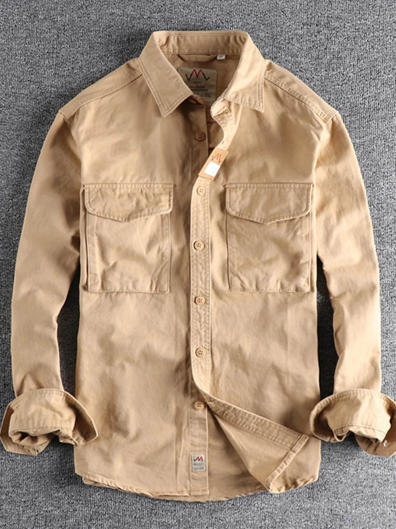 Men's Plus Size Button Up Shirt with Chest Pockets - Ultim8 Designs 4 U