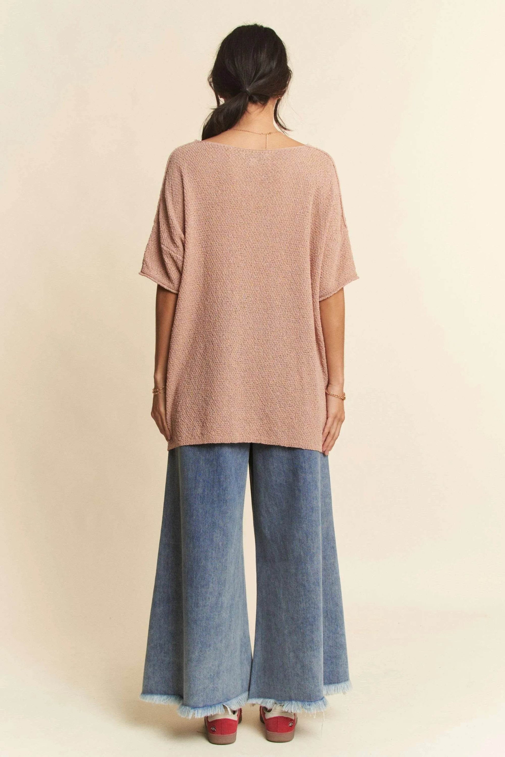 Davi & Dani Patch Pocket Wide Leg Culotte Jeans - Ultim8 Designs 4 U