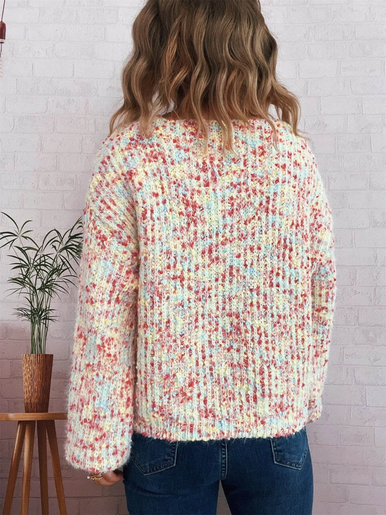 Colorful Long Sleeve Sweater - Ultim8 Designs 4 U