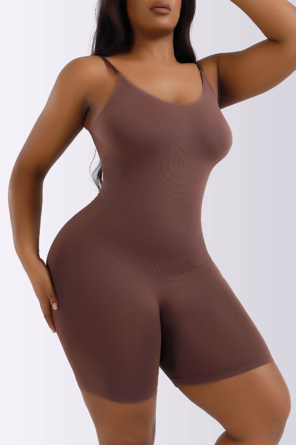 Full Size Spaghetti Strap Shaping Romper - Ultim8 Designs 4 U
