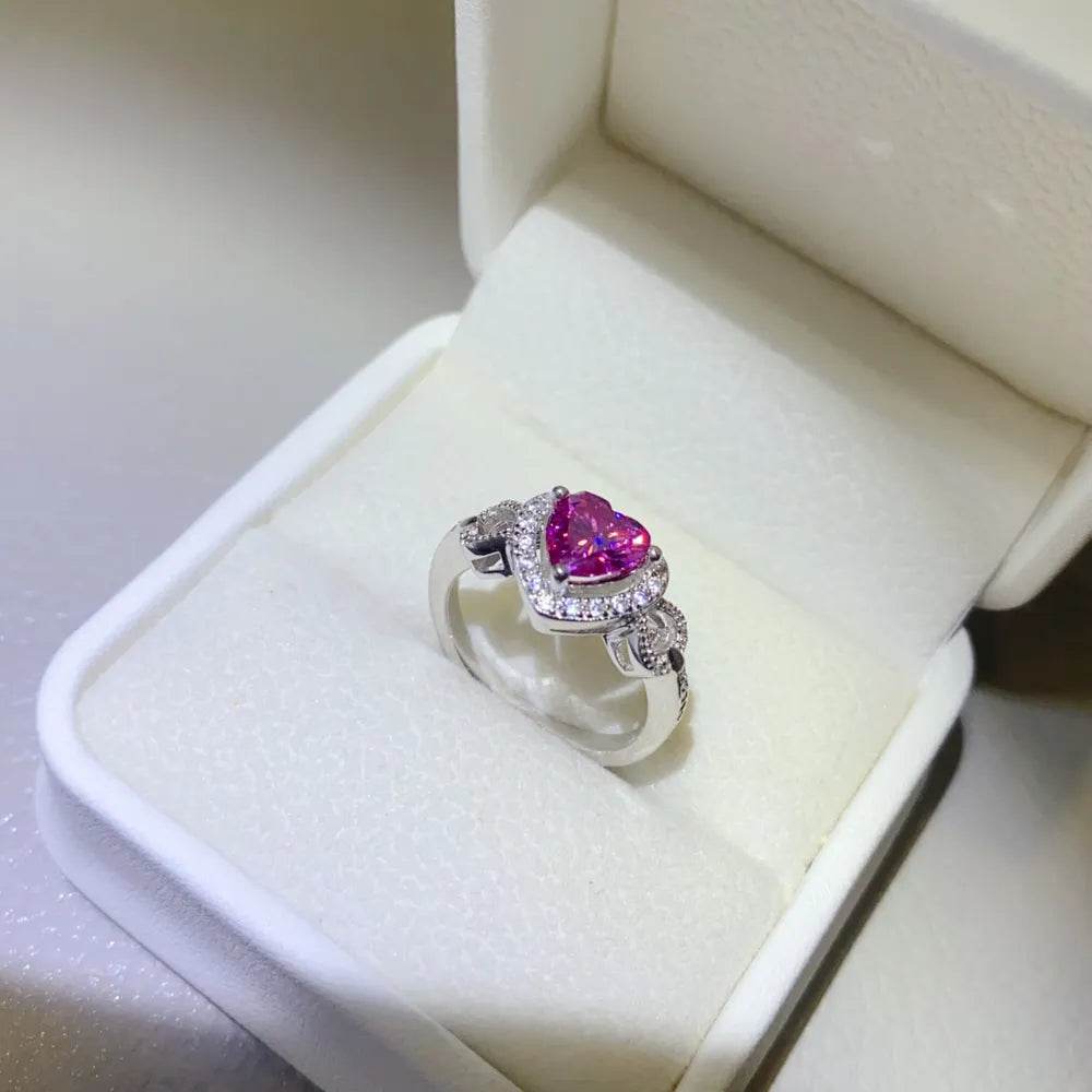 1 Carat Moissanite 925 Sterling Silver Ring - Ultim8 Designs 4 U