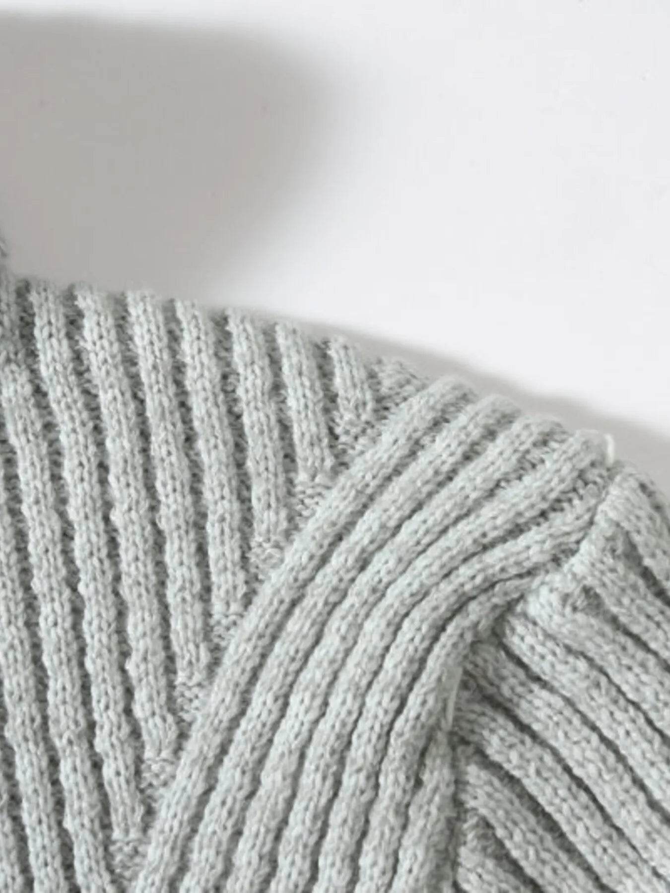 Men's Plus Size Ribbed Turtleneck Long Sleeve Sweater - Ultim8 Designs 4 U