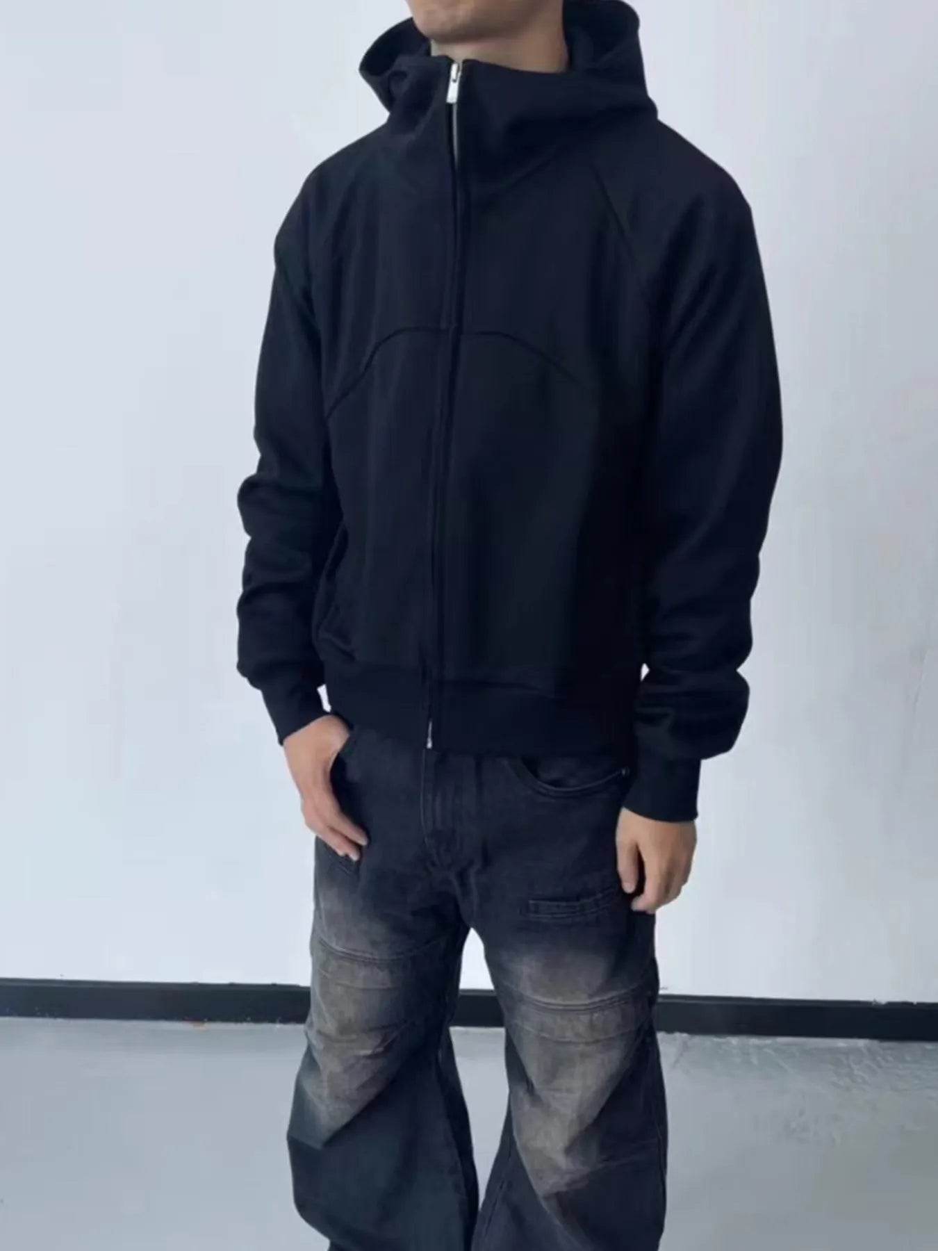 Men's Zip Up Long Sleeve Hoodie - Ultim8 Designs 4 U