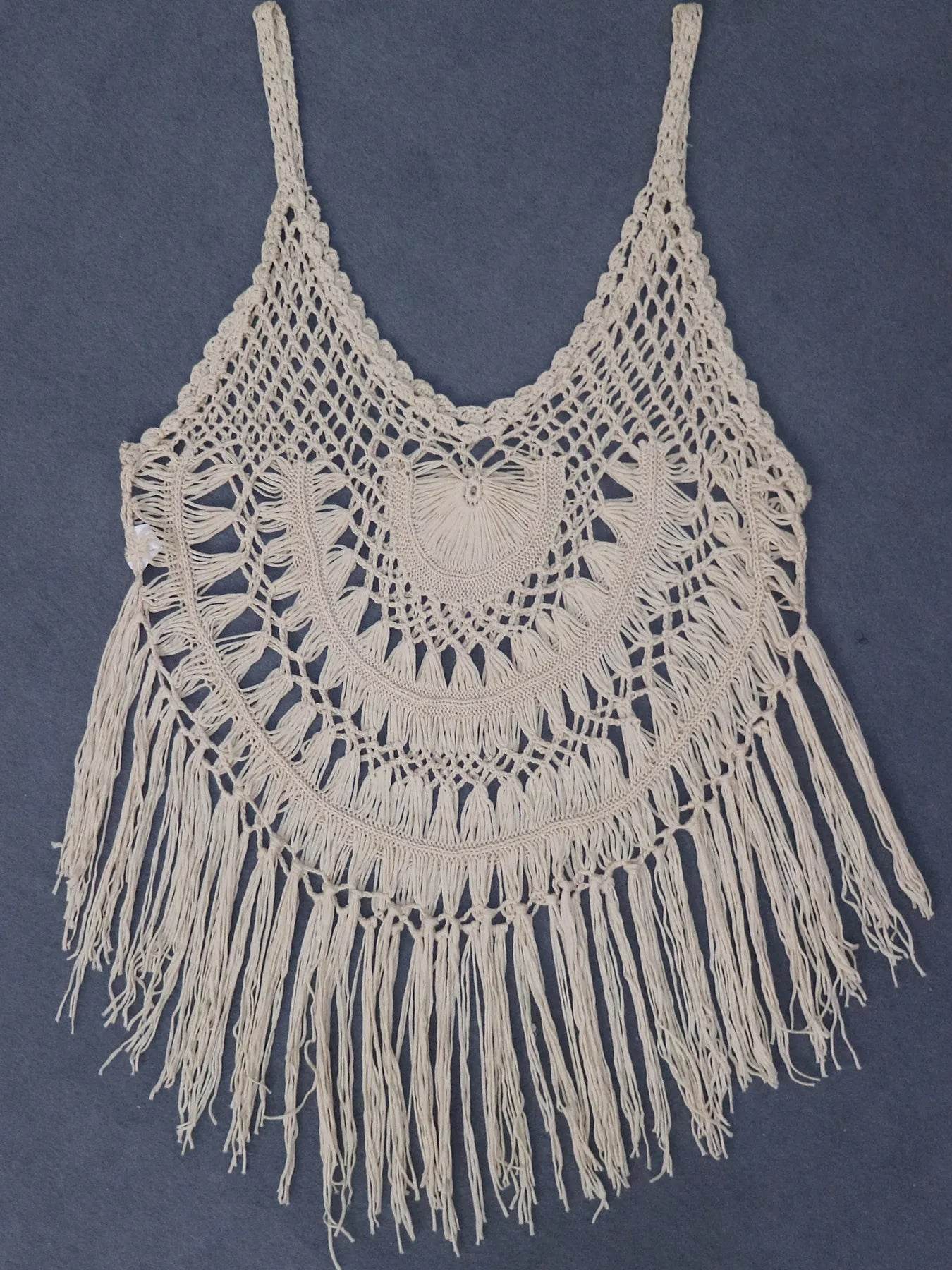 Crochet Fringe Beach Cover Up - Ultim8 Designs 4 U