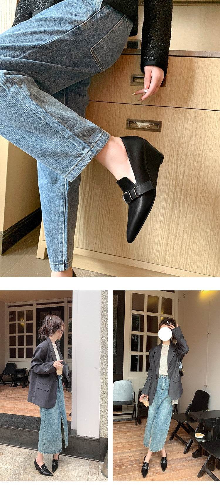 Inside And Outside Leather 65 European And American Belt Buckle Pumps High Heel - Ultim8 Designs 4 U