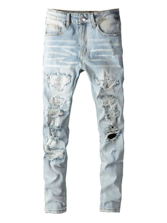 Men's Distressed Jeans with Pockets - Ultim8 Designs 4 U